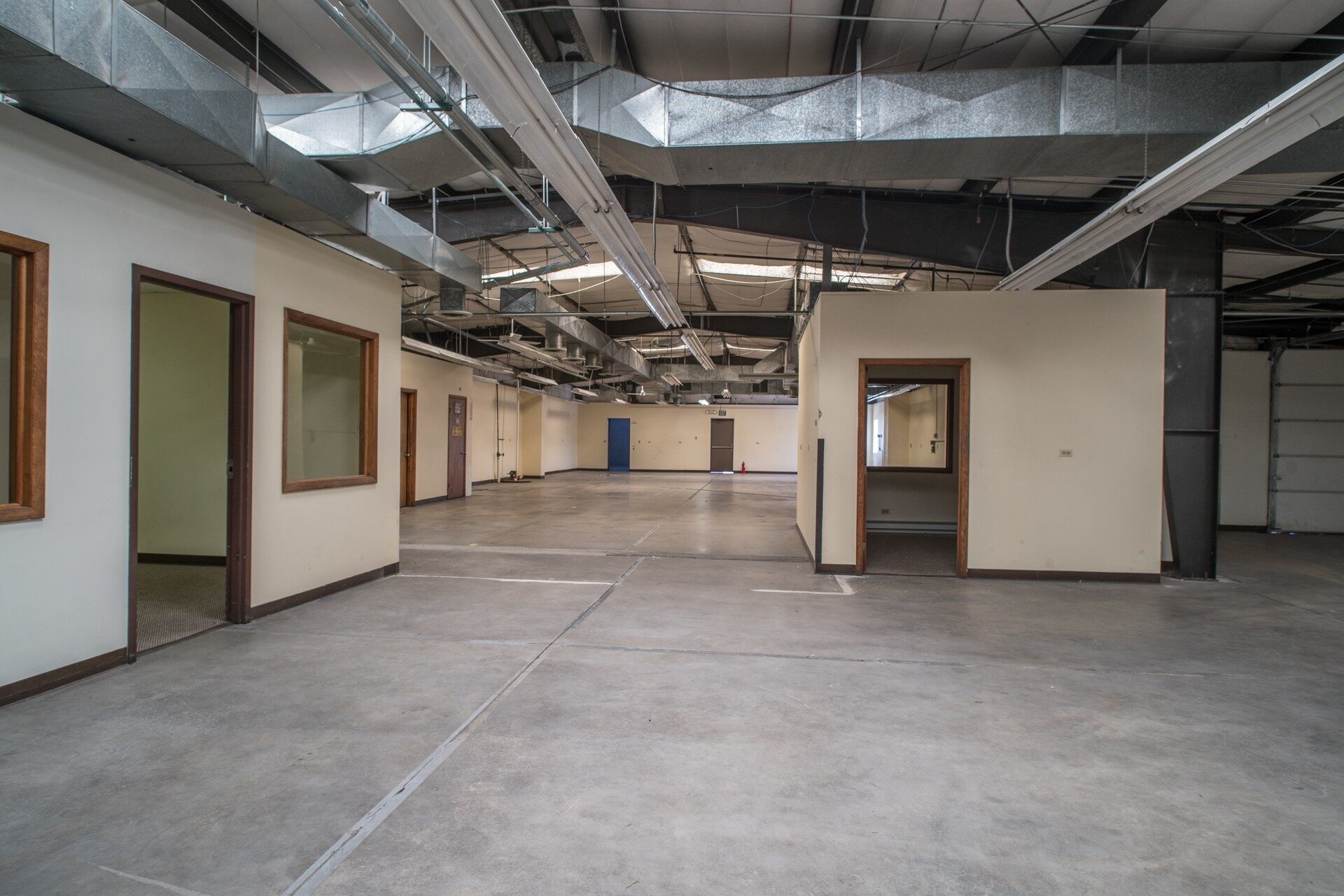 Interior open floor plan space at Appogee Business Park